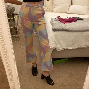 Colorful Abstract Women's Pants